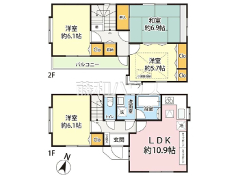 練馬区下石神井2丁目　中古戸建て物件画像