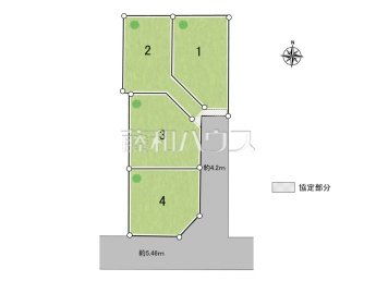 小平市学園西町2丁目　全4区画　宅地分譲物件画像