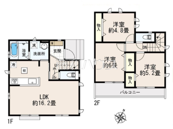 東久留米市野火止2丁目　全1棟　新築分譲住宅物件画像