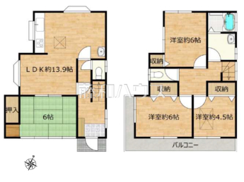 所沢市大字下安松　中古戸建て物件画像