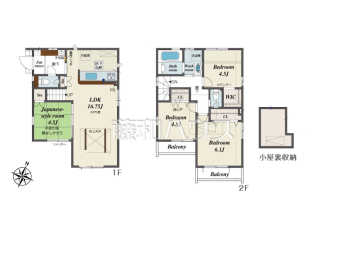 東久留米市幸町4丁目　全2棟／1号棟　新築分譲住宅物件画像