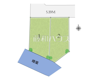 狛江市岩戸南3丁目　全2区画　建築条件付売地物件画像