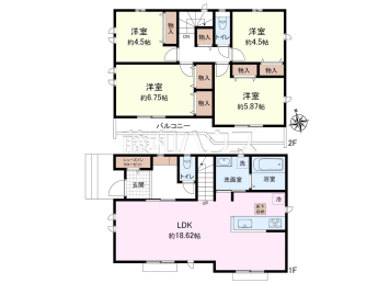 小平市上水新町2丁目　全1棟　新築分譲住宅物件画像