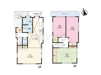 調布市染地２丁目　中古戸建物件画像