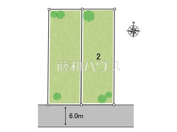 名古屋市北区楠2丁目　全2区画／2号地　宅地分譲物件画像