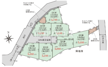 東久留米市新川町１丁目　全7区画　建築条件付き売地物件画像