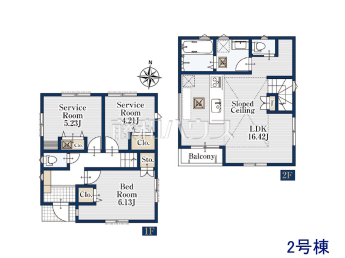 練馬区石神井町7丁目　全2棟／2号棟　新築分譲住宅物件画像