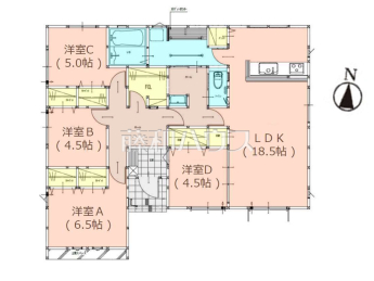 糟屋郡志免町桜丘5丁目　全1棟　新築分譲住宅物件画像