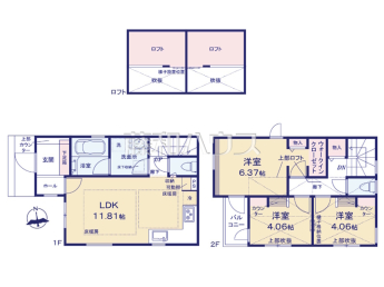 小平市上水南町2丁目　全2棟／1号棟　新築分譲住宅物件画像