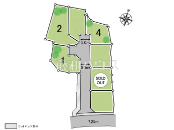 八王子市長房町　全7区画　宅地分譲物件画像