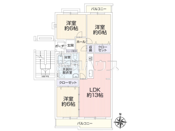 十郎川サンハイツ１５号棟物件画像