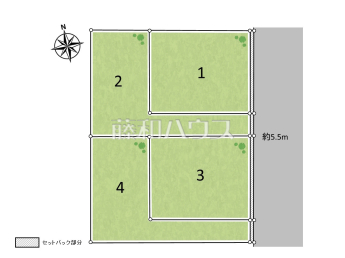 三鷹市新川3丁目　全4区画　宅地分譲物件画像