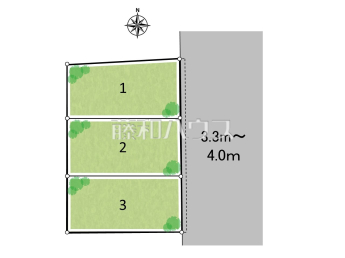 小金井市東町2丁目　全3区画　宅地分譲物件画像