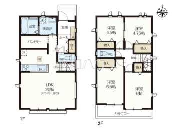 小平市学園東町3丁目　全2棟／A号棟　新築分譲住宅物件画像