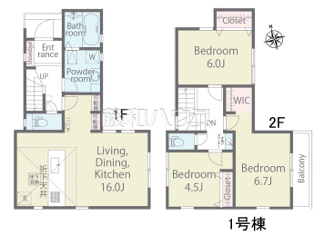 西東京市柳沢3丁目　全2棟／1号棟　新築分譲住宅物件画像
