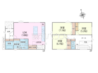 福岡市東区美和台2丁目　全1棟　新築分譲住宅物件画像