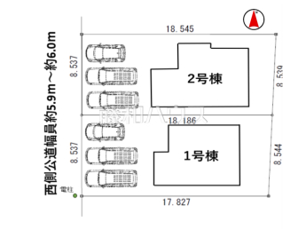 春日井市東野町第八　全2棟　新築分譲住宅物件画像