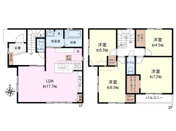 名古屋市守山区八反　全1棟　新築分譲住宅物件画像