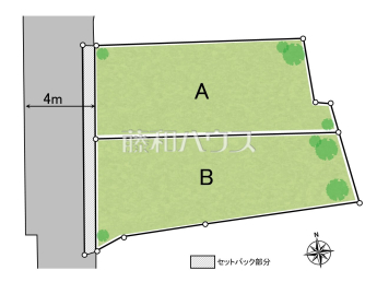 中野区大和町4丁目　全2区画　建築条件付土地物件画像