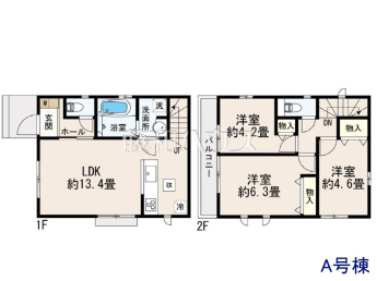 小平市仲町　全2棟／A号棟　新築分譲住宅物件画像