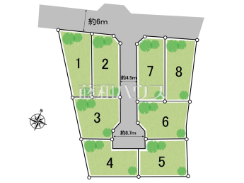 日野市百草　全8区画　宅地分譲物件画像