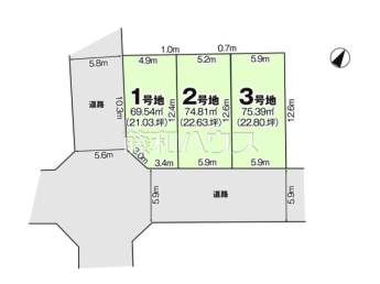 福岡市南区平和2丁目　全3区画　宅地分譲物件画像