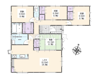 糟屋郡志免町桜丘2丁目　全1棟　新築分譲住宅物件画像