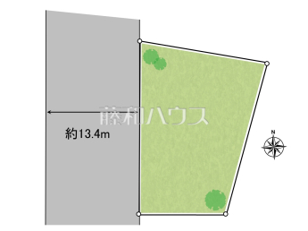 昭島市拝島町2丁目　全1区画　宅地分譲物件画像