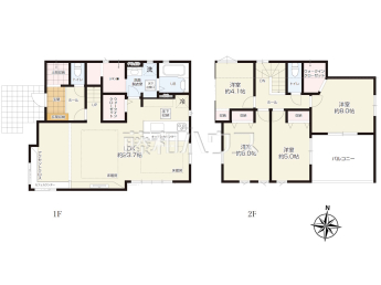 所沢市大字上安松　全1棟　新築分譲住宅物件画像
