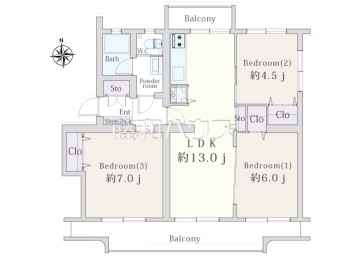 多摩ニュータウン豊ヶ丘3-3-5号棟物件画像