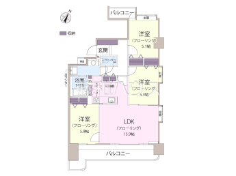  トーカンマンション天神南物件画像