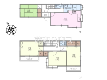 新座市栄2丁目　中古戸建物件画像