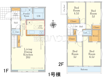 小平市仲町　全2棟／1号棟　新築分譲住宅物件画像