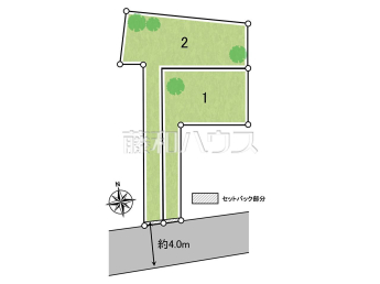 立川市砂川町2丁目　全2区画　宅地分譲物件画像