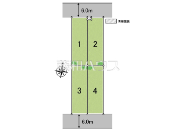 所沢市東所沢3丁目　全4区画　建築条件付き売地物件画像