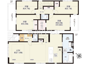 所沢市大字北秋津　全1棟　新築分譲住宅物件画像