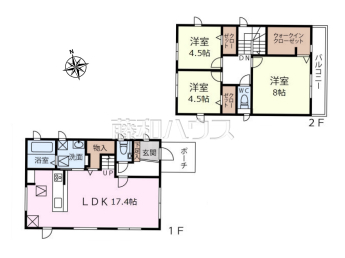 立川市砂川町4丁目　中古戸建物件画像