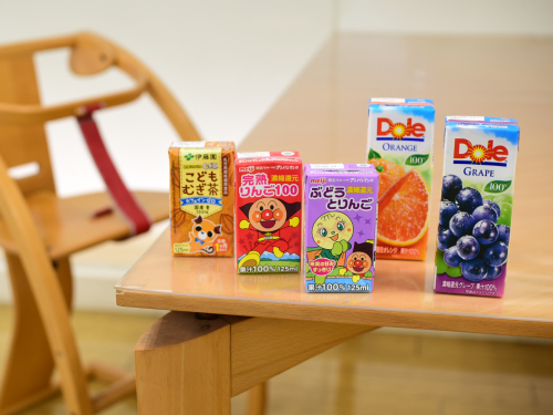 お子さま用のジュースもご用意しております！お気軽にスタッフまでお声がけください！