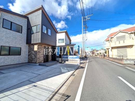 6号棟　接道状況および現場風景　【東村山市廻田町２丁目】