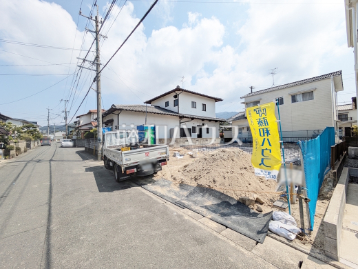 接道状況および現場風景　【福岡市早良区重留１丁目】