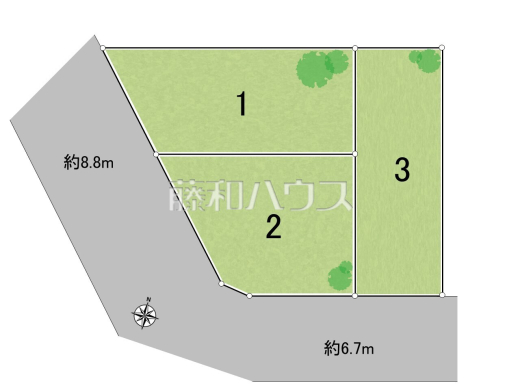 全体区画図　【福岡市東区舞松原３丁目】