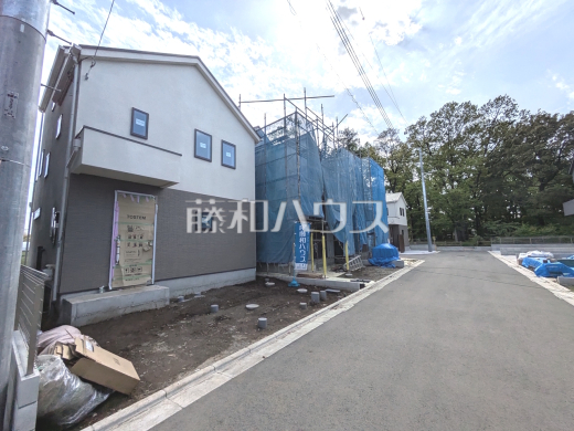 接道状況および現場風景　【三鷹市北野３丁目】