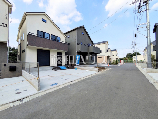 接道状況および現場風景　【三鷹市北野３丁目】