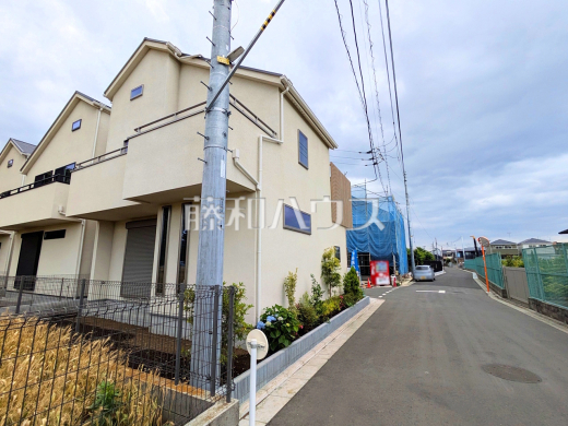 接道状況および現場風景　【三鷹市北野３丁目】