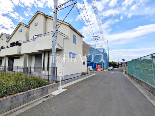 接道状況および現場風景　【三鷹市北野３丁目】