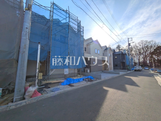 接道状況および現場風景　【三鷹市北野３丁目】