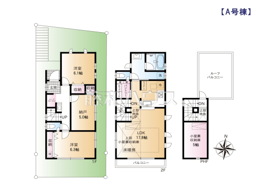 A号棟　間取図　【練馬区大泉町２丁目】