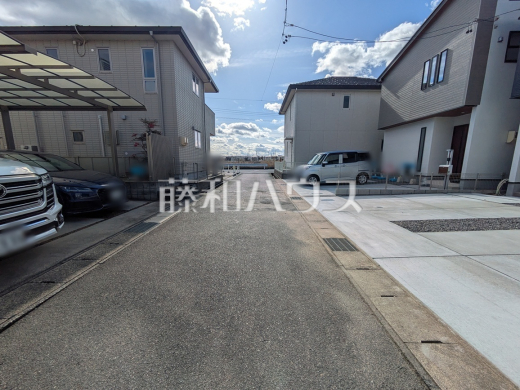 接道状況および現場風景　【春日井市気噴町５丁目】