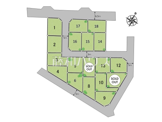 全体区画図　【立川市砂川町４丁目】