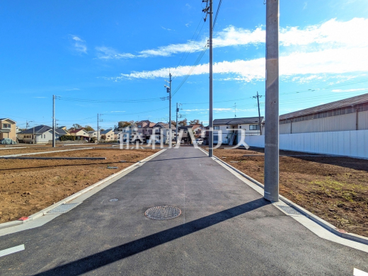 接道状況および現場風景　【立川市砂川町４丁目】